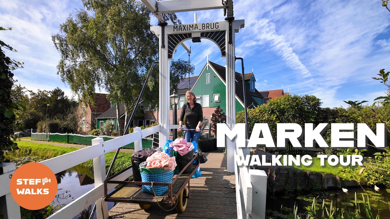 Charming Dutch Fishing Village - Marken Walking Tour 4K