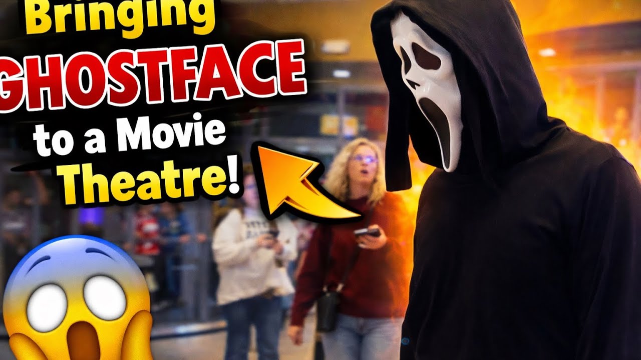 Bringing GhostFace to the Scream Premiere!