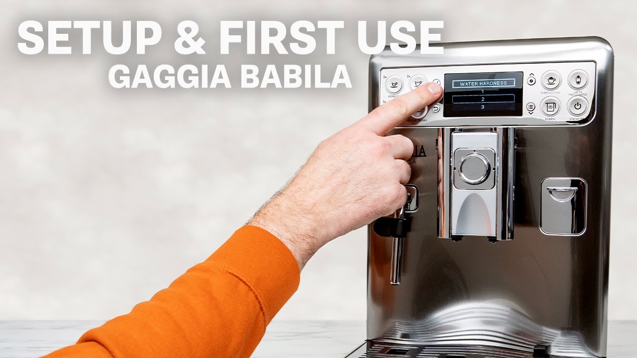 How To: Initial Setup & First Use of the Gaggia Babila Espresso Machine