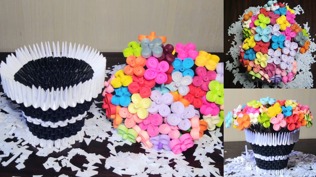 Easy Making of FLOWER VASE and FLOWERS
