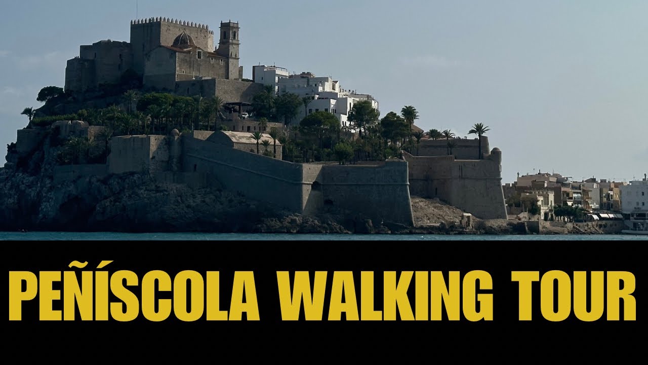 Peñíscola, la pequeña PERLA del MEDITERRÁNEO, Recorrido a pie 4K, #peniscola #walkingtour