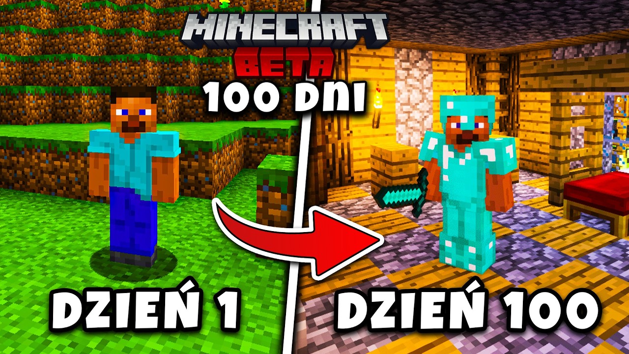 Przetrwałem 100 dni w MINECRAFT z 2011 ROKU...