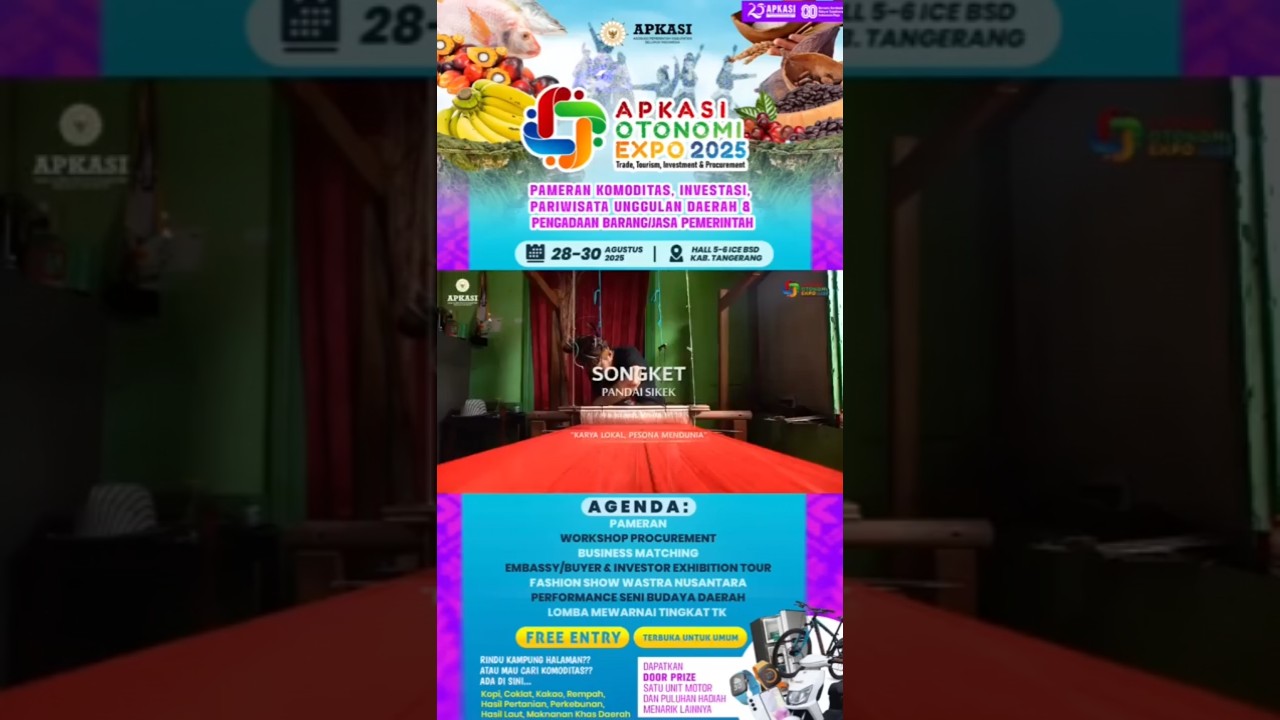Asosiasi Pemerintah Kabupaten Seluruh Indonesia Menggelar Apkasi Otonomi Expo AOE 2025