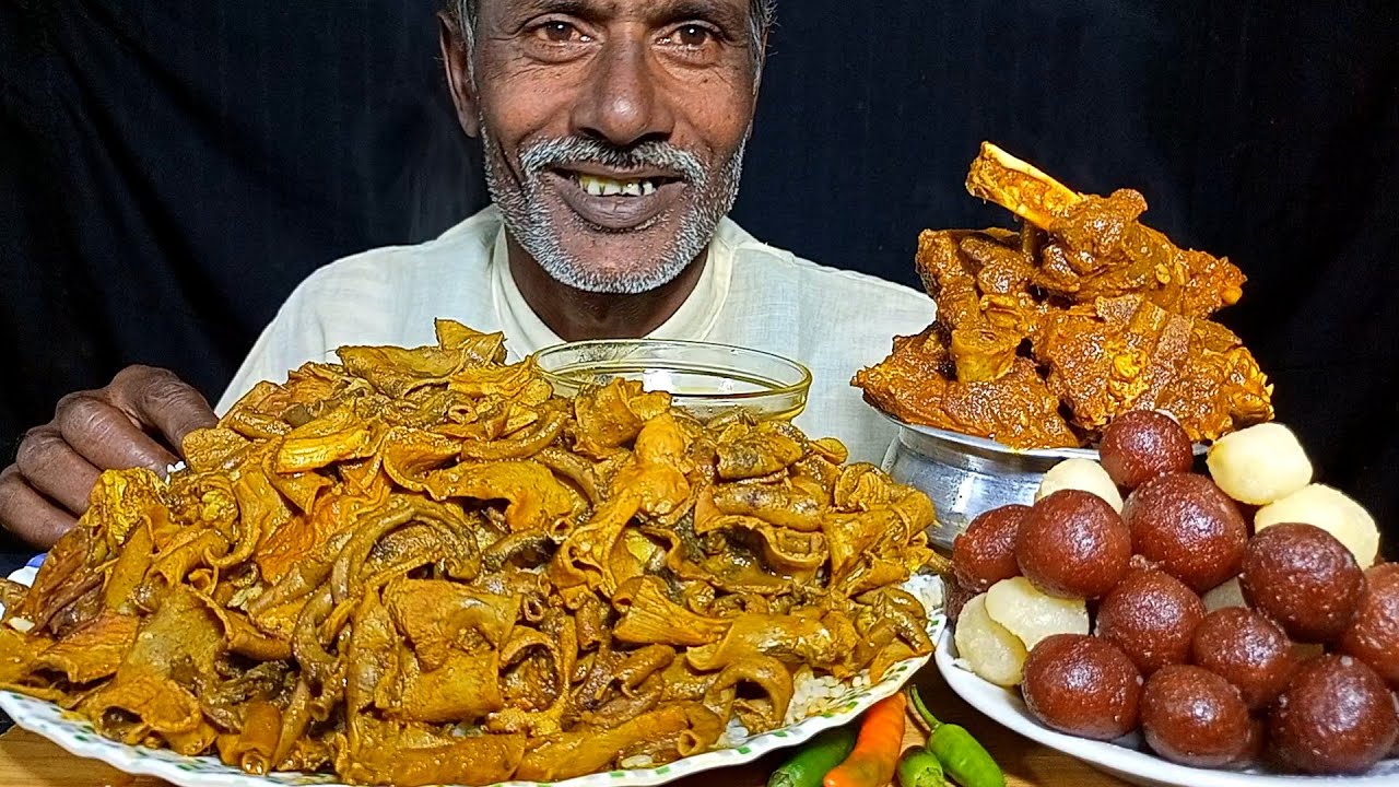 Eating Most Mutton Boti Curry,Spicy Mutton Kosha With Rice || Eating Show || India Asmr Mukbong Show