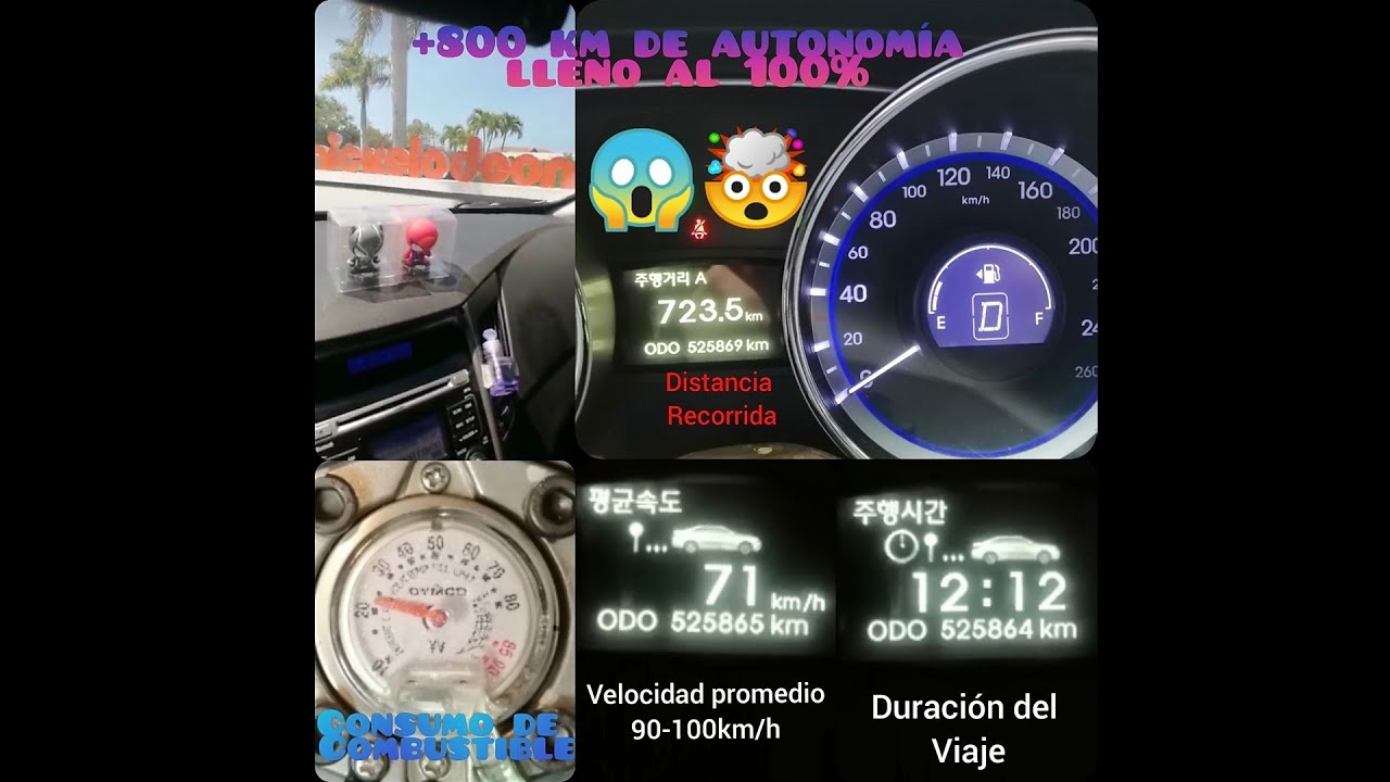 Máxima autonomía de Hyundai Sonata Y20 de GLP (Gas propano) y Kia