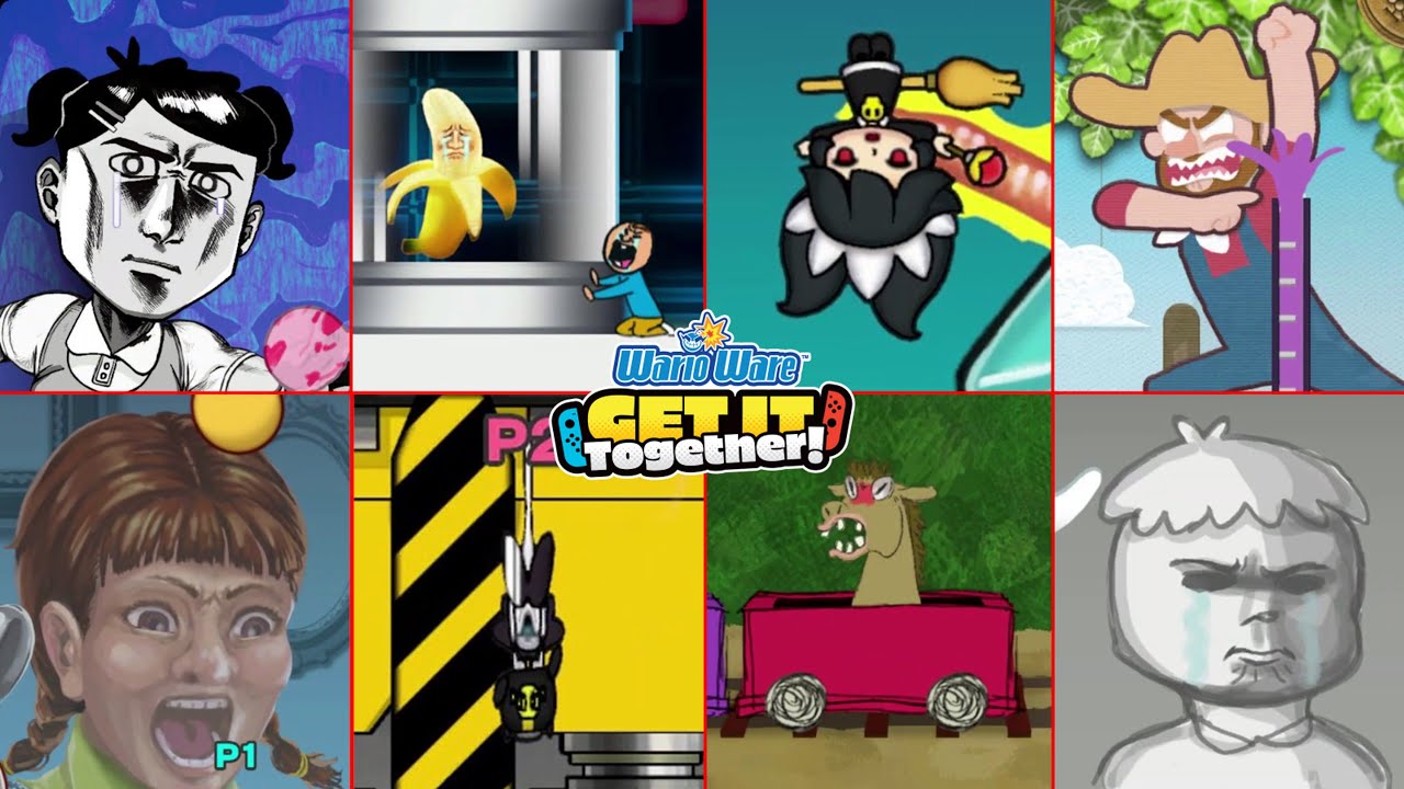 WarioWare: Соберись! Подборка неудачных моментов (для 1 и 2 игроков)