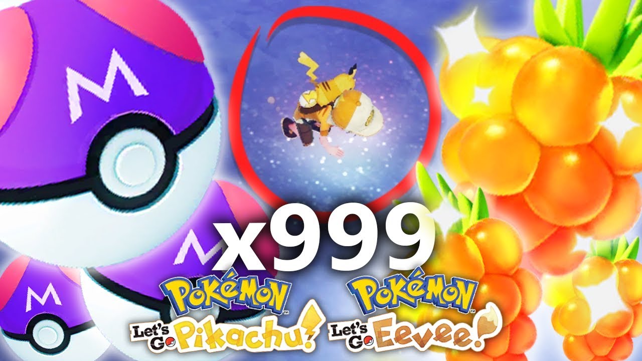 Come ottenere INFINITE MASTER BALL e BACCHE DORATE in Pokemon Let's Go Pikachu e Eevee!