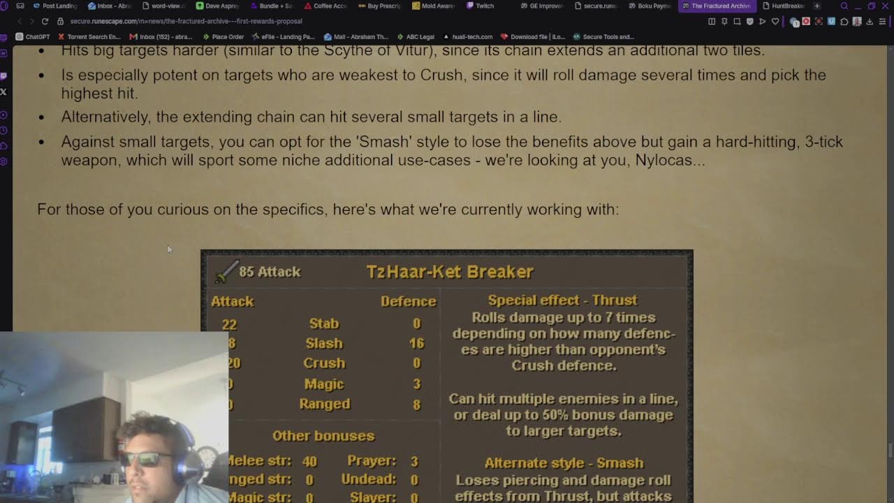 Fractured Archive Reward Proposal