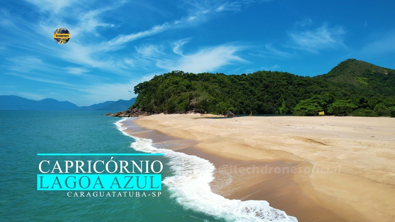 PRAIA DE CAPRICÓRNIO E LAGOA AZUL CARAGUATATUBA UM PARAÍSO MAIS QUE RECOMENDADO AS SUA FÉRIAS