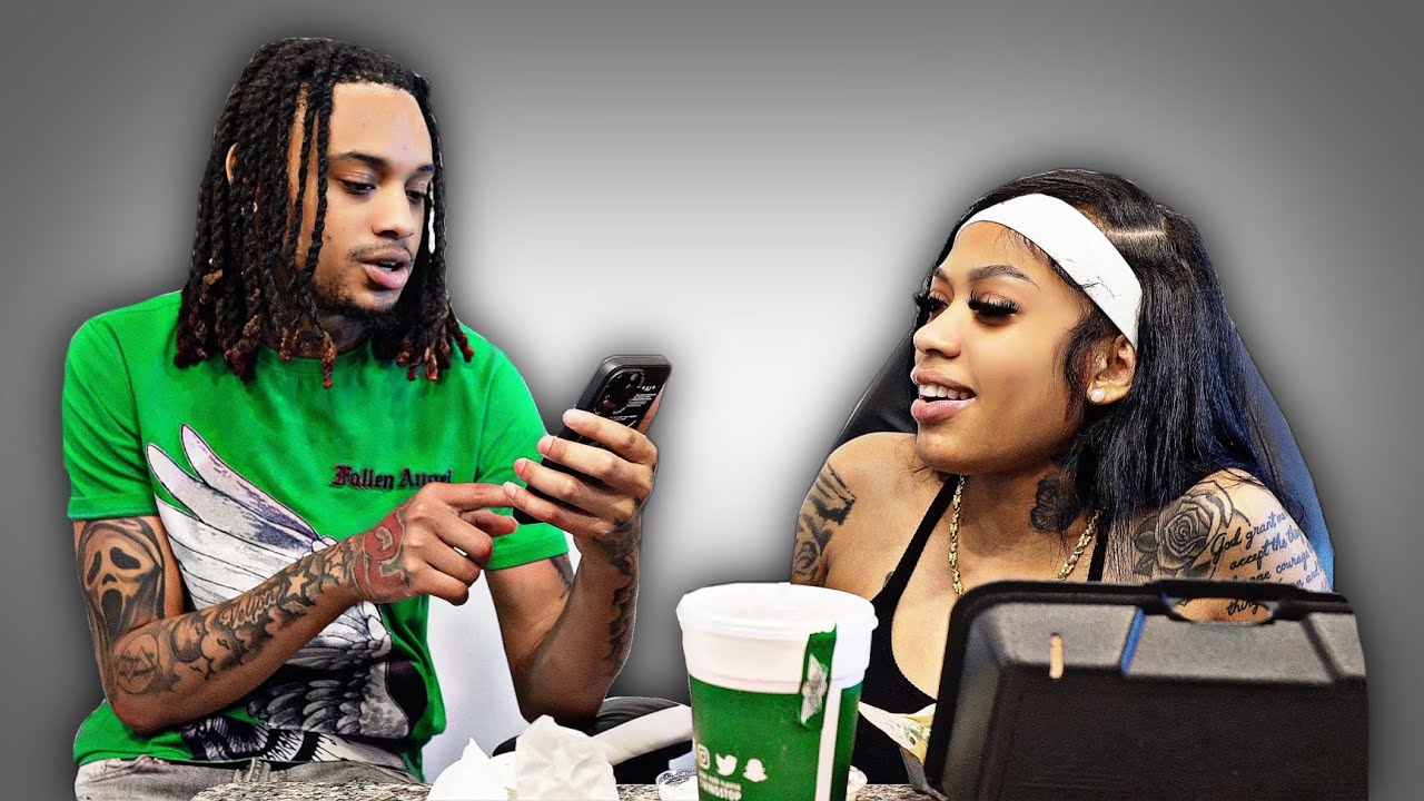 MAKING UP FAKE DISRESPECTFUL QUESTIONS TO ASK MY ANGRY GIRLFRIEND PRANK 😳 **HILARIOUS**