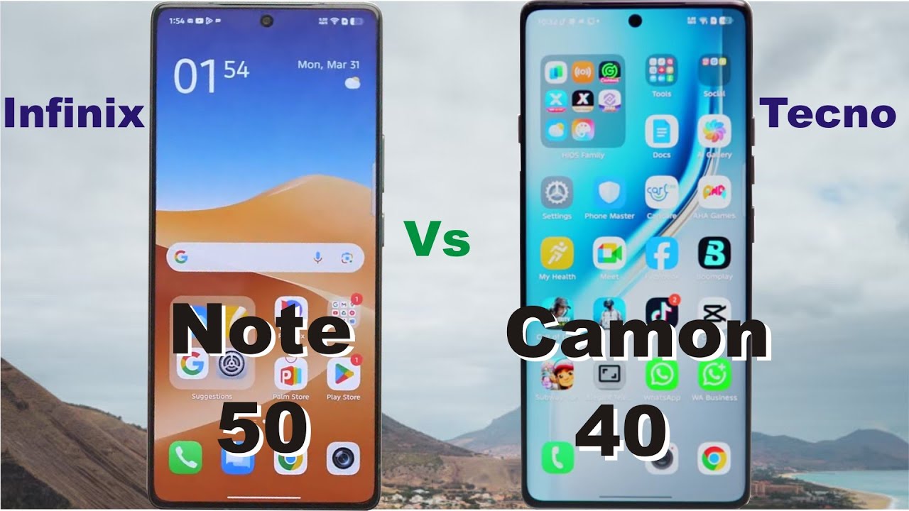 Infinix Note 50 Vs Tecno Camon 40: Which Offers Better Features?