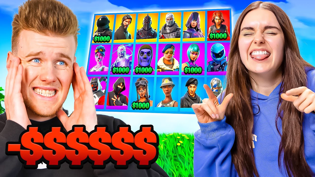 roasting Lachy for 10 MINUTES about buying EVERY SINGLE SKIN