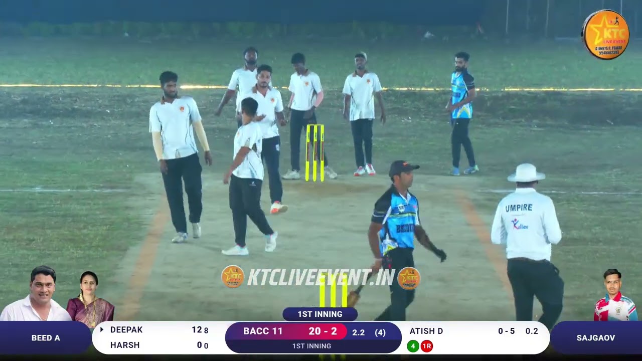SAJGAOV vs BEED B || सरपंच चषक २०२६ जांबरुंग ।। पर्व २ रे।। दिवस पहिला ।। #ktc_live_event