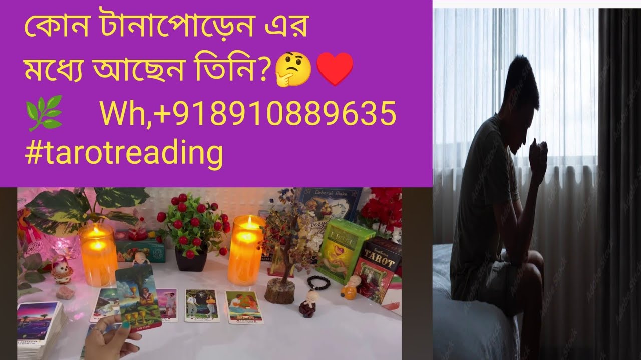 কোন টানাপোড়েন এর মধ্যে আছেন তিনি?🤔♥️🌿    Wh,+918910889635 #tarotreading #astrology #divinepower 