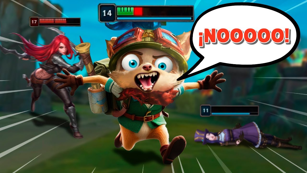 ¡TEEMO JUNGLA CONTRA UNA KATARINA ULTRA FEED! Mi MID NO PARA de FEDEAR💀