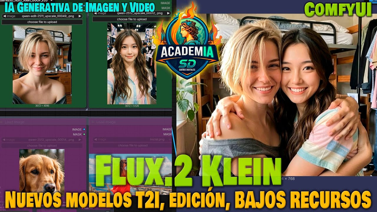 NUEVO FLUX.2 KLEIN, EDICIÓN Y T2I, POCA VRAM, MÁS RAPIDO