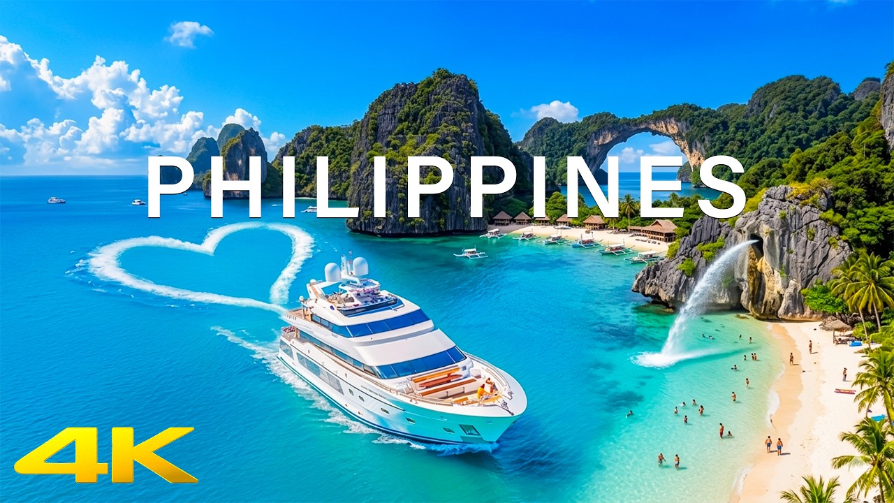 Philippines 4K 2026 🇵🇭 Limestone Cliffs & Turquoise Lagoons - Deep House Chill