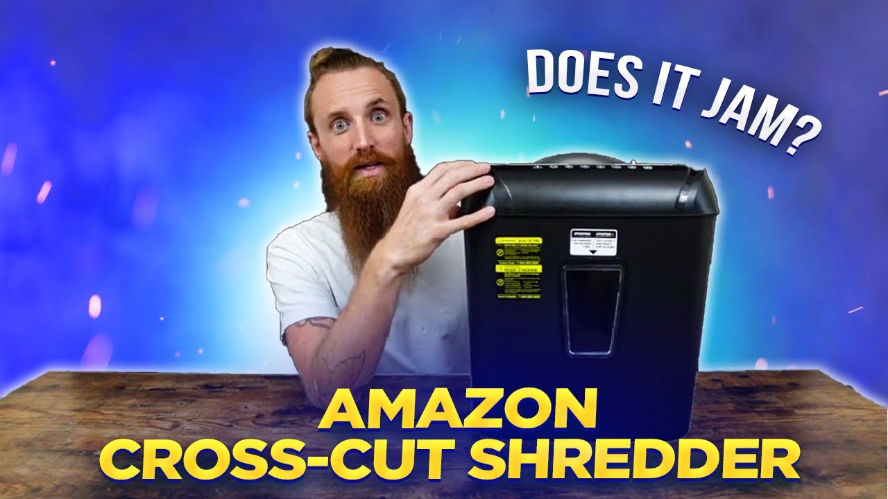 Cross-Cut Shredder for Home Use | Amazon Basic 12-Sheet Paper Shredder - Product Review