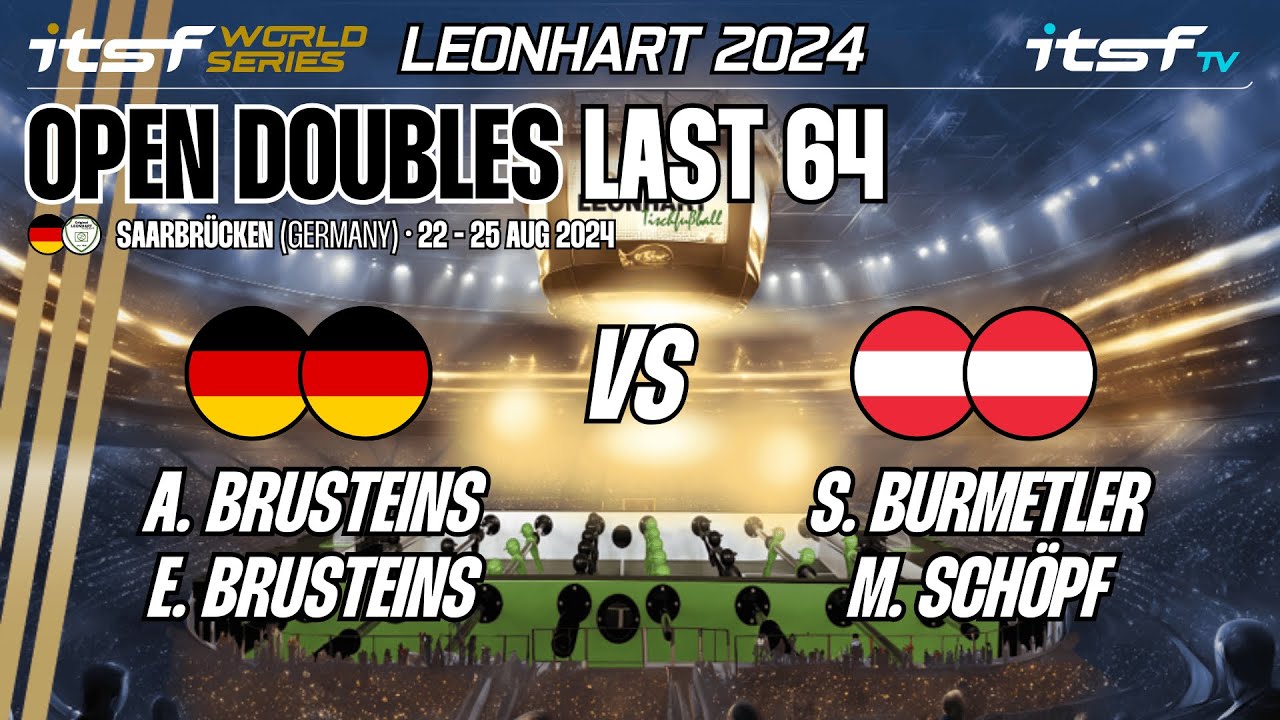 A. Brusteins/E. Brusteins vs S. Burmetler/M. Schöpf - Open Doubles - Last 64 - ITSF WS Leonhart 2024