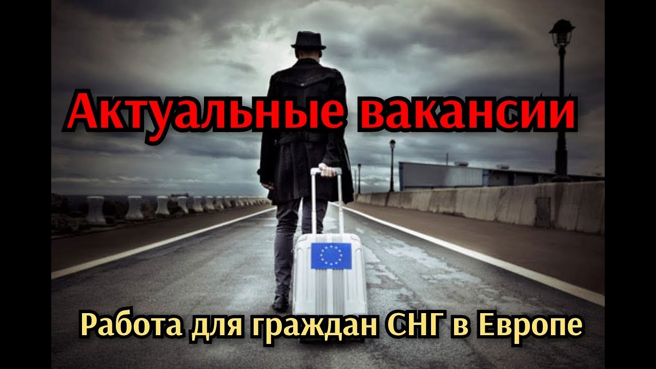 Актуальные вакансии. Работа в Европе для граждан СНГ.