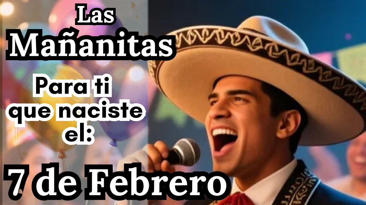 Las Mañanitas 7 de Febrero | Feliz Cumpleaños | Cumpleaños Feliz Mariachi para Dedicar