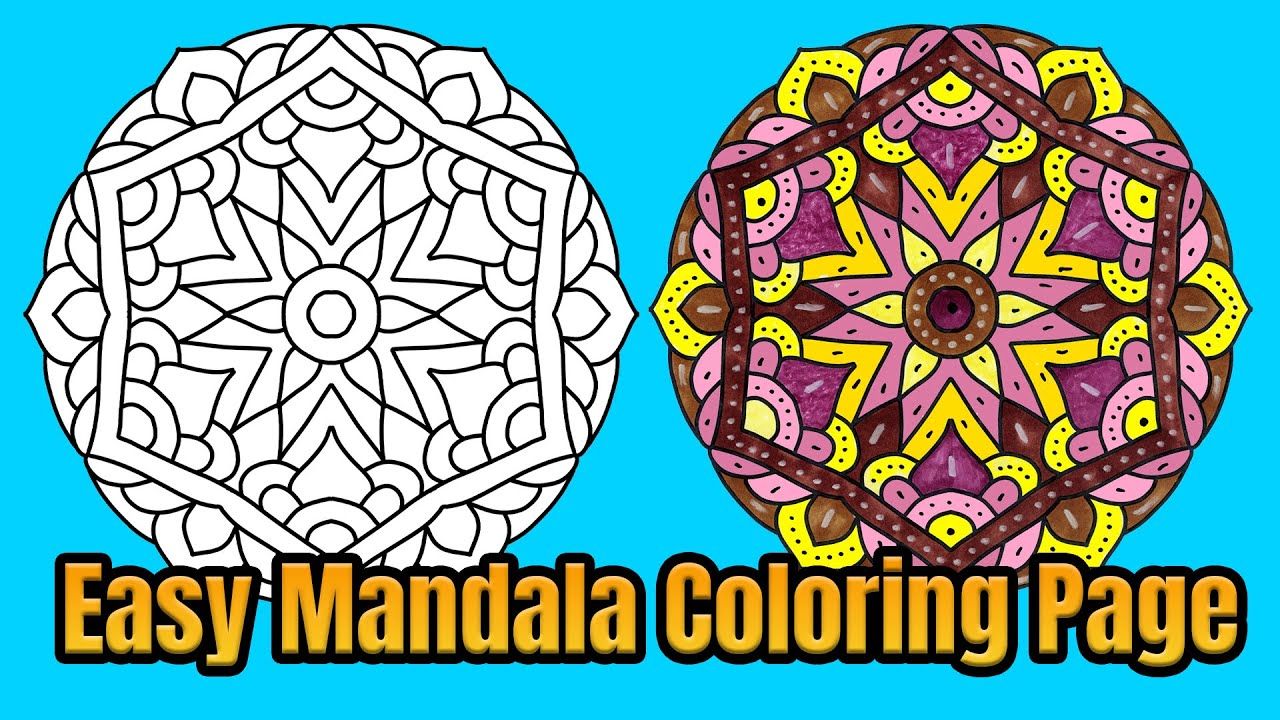 Mandala Coloring Page Colored With Relaxing Music Colored By Osman Mandalas World | Video 138