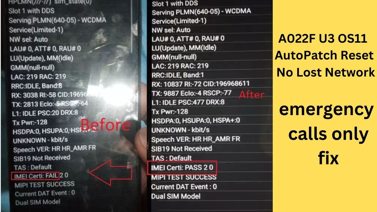 A022F U3 OS11 AutoPatch Reset No Lost Network Free Download