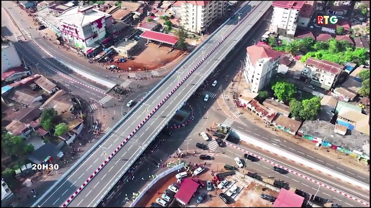 INAUGURATION DE L'ECHANGEUR DE BAMBETO. LES ÉDITIONS DE LA RTG GUINÉE 224