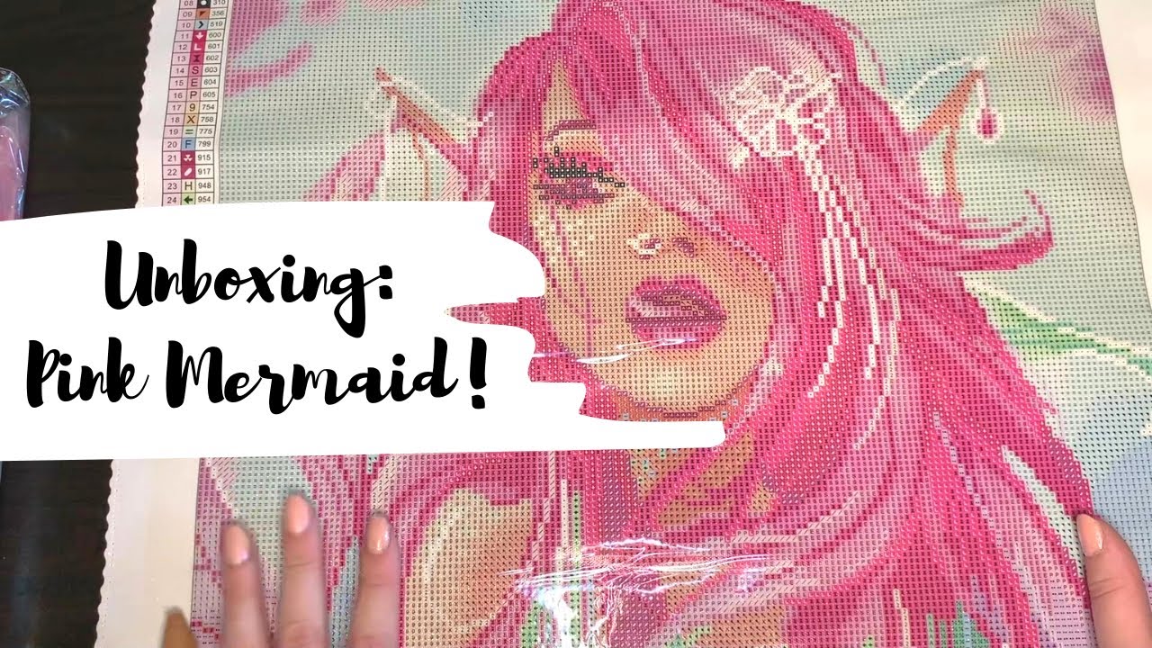 Unboxing: Pink Mermaid from Diamond Art Club!