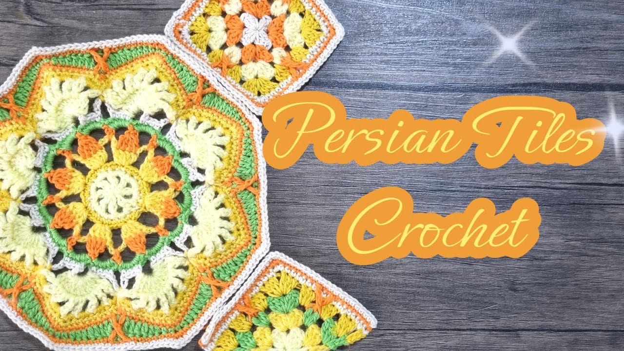 ✨️Easy Persian Tiles Crochet | Octagon, Square & Triangle | Full Stitch Count | Beginners Friendly 