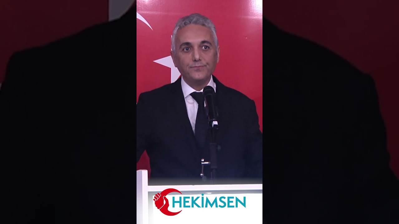 Hekimsen Sendikası Genel Başkanı Uzm. Dr. Adil Kurban'ın Hekimsen Bilim &Ouml;d&uuml;lleri'nde yaptığı konuşma