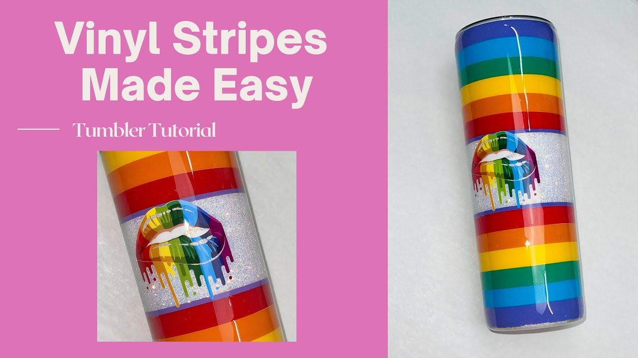 Vinyl Stripes Made Easy Pride Baby Tumbler Tutorial