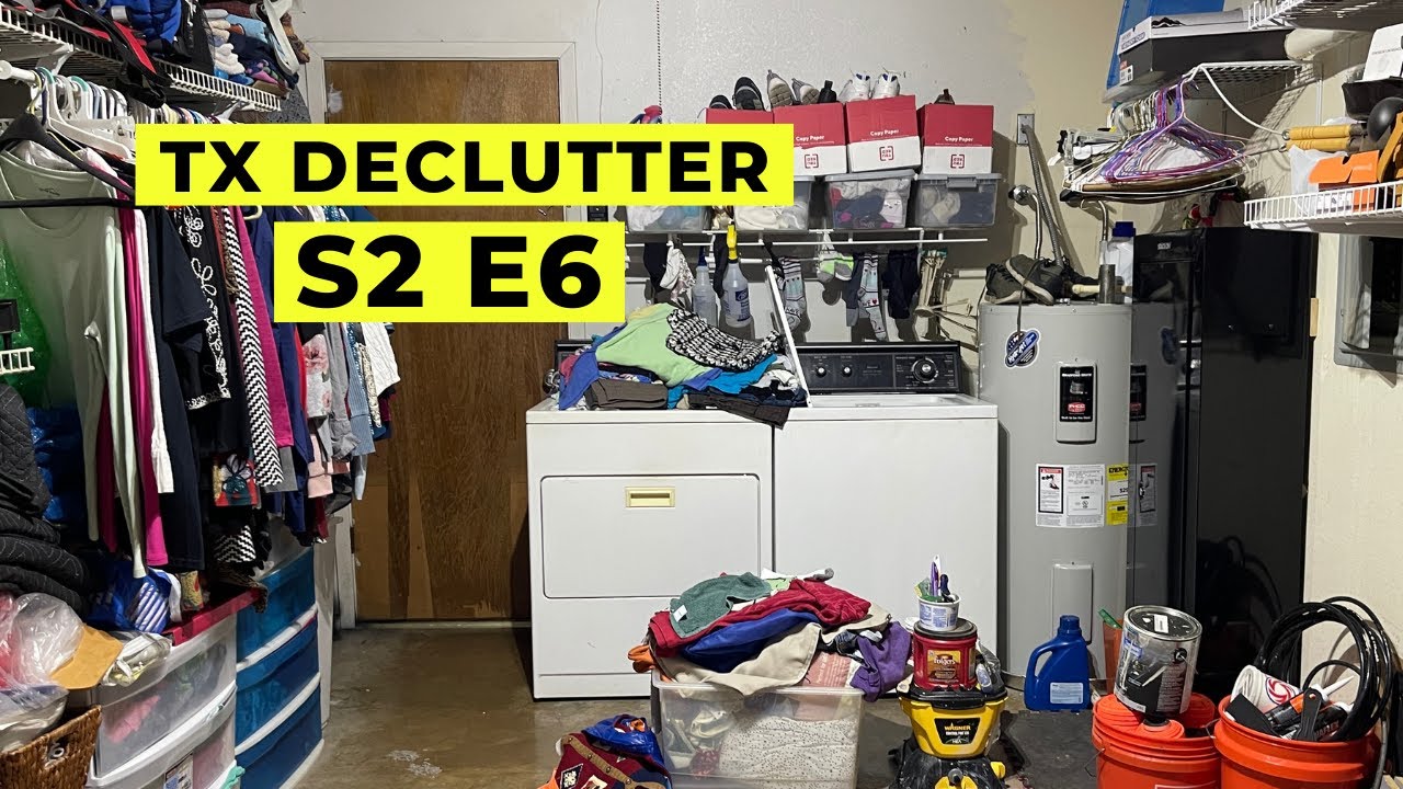 Chaotic 😵&zwj;💫 Laundry Room Declutter | Extreme Decluttering & Organizing My Parents&rsquo; House S2-Ep6