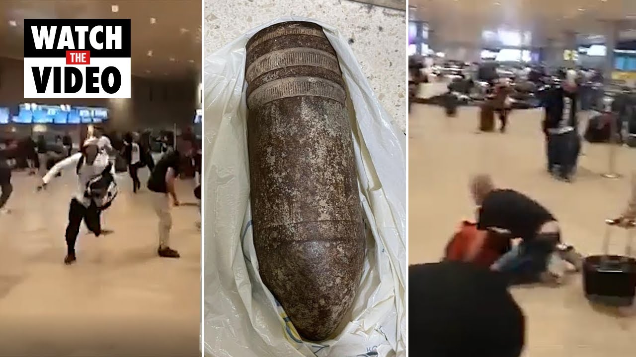 Panic and chaos as family brings unexploded shell to Israel airport