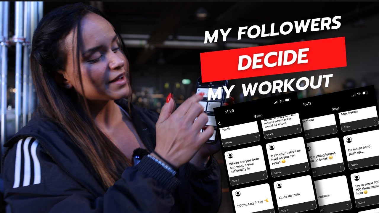 I let my followers decide my workout