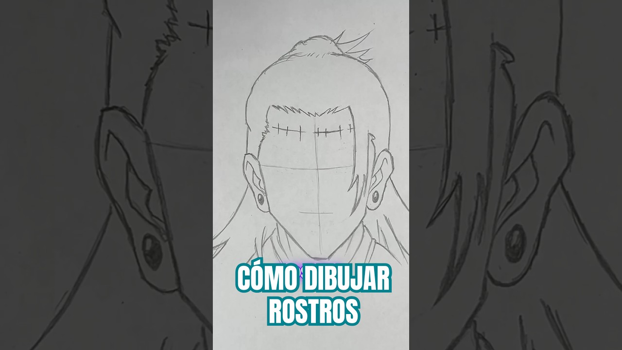 C&oacute;mo dibujar rostros de personajes #dibujo #dibujafacil #drawing #art #anime
