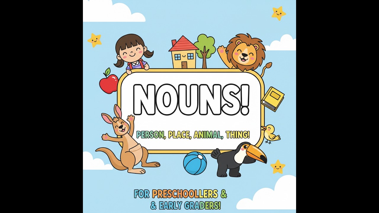 What is a NOUN? |ENGLISH GRAMMAR LESSONS| ENGLISH FOR BEGINNERS|ANIMATED CHILDREN LEARNING