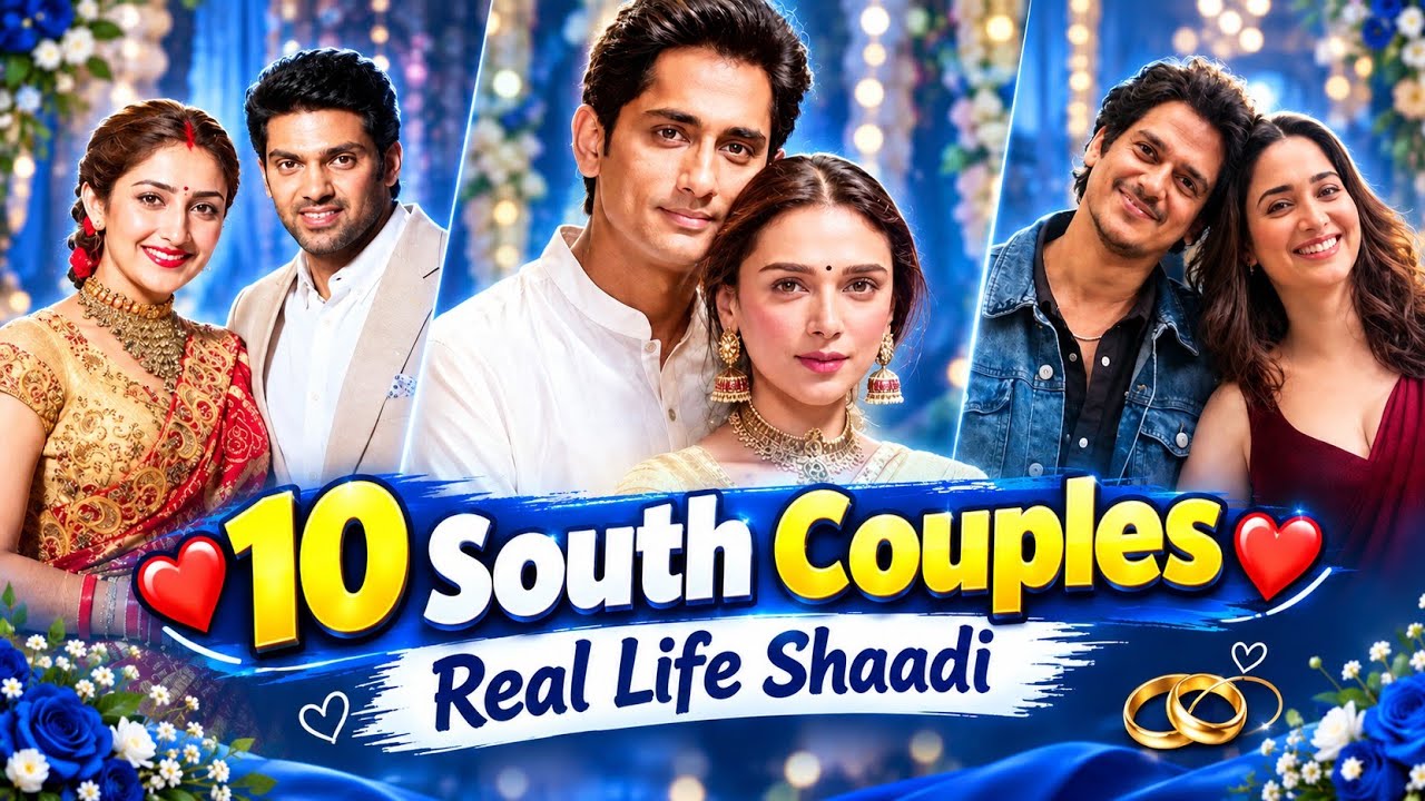 Top 10 Actor with Actress marry | Top celebrities | South movie | Marriage | love story |