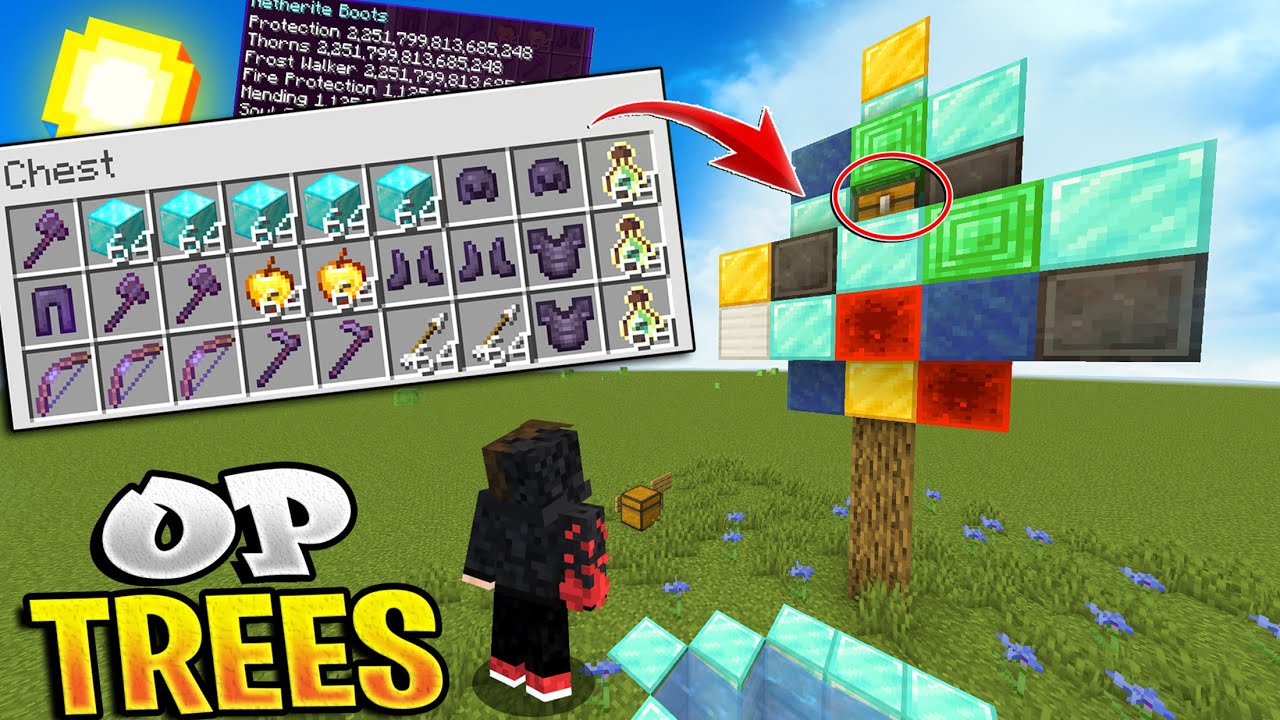 CUSTOM TREE থেকে OP Items পেলাম 😱 | Minecraft Bangla