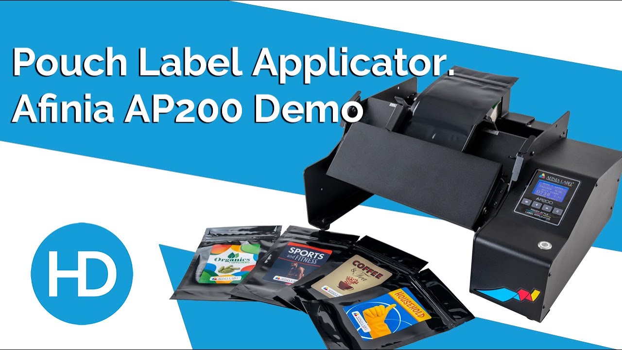 Afinia AP200 Pouch Label Applicator Demo | HD Labels
