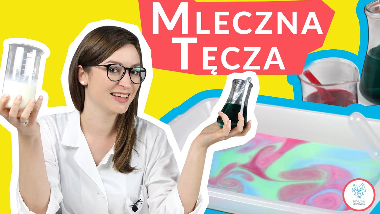 Malowanie na mleku!  | Nauka Jest Fajna! #eksperyment
