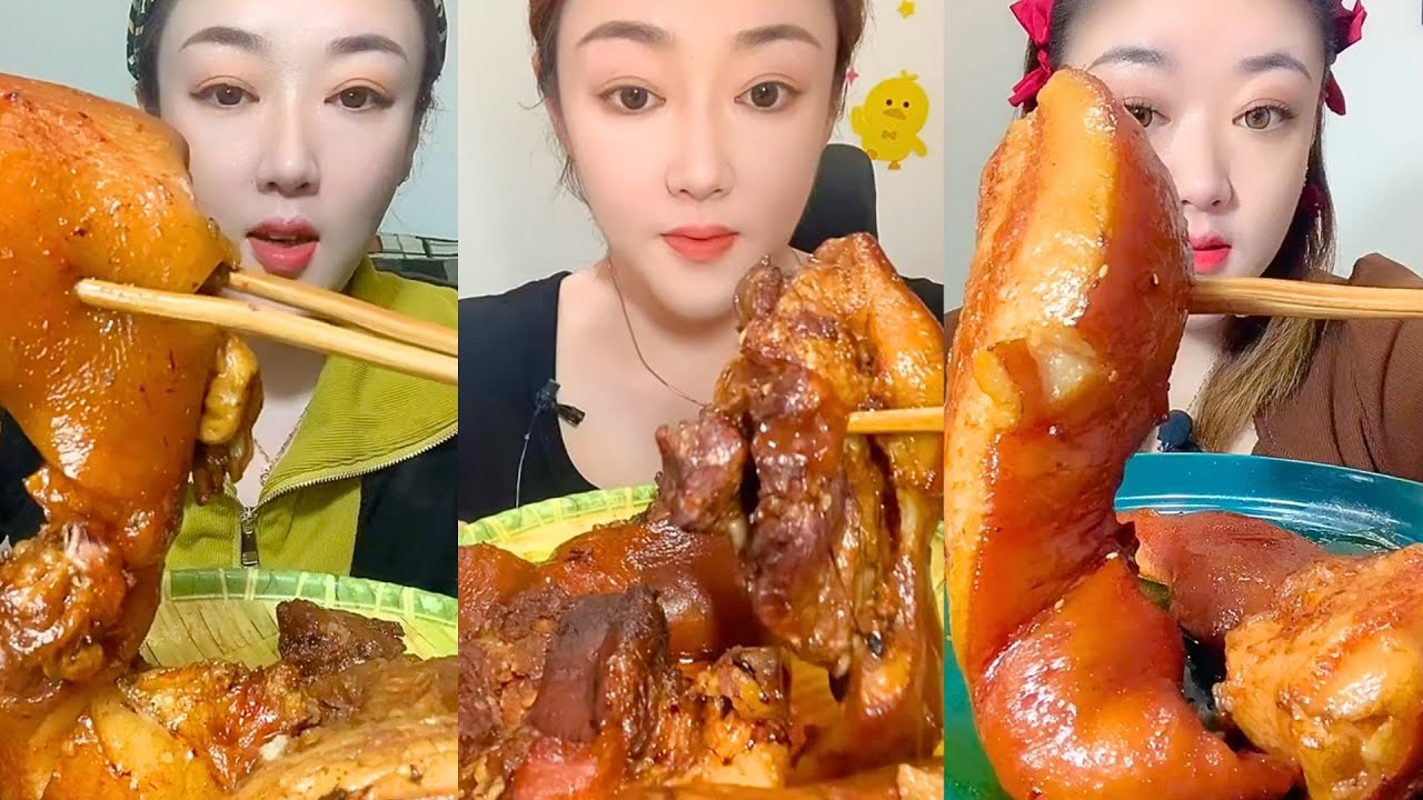 Extreme Chinese Mukbang – Insane Textures & Giant Bites #127