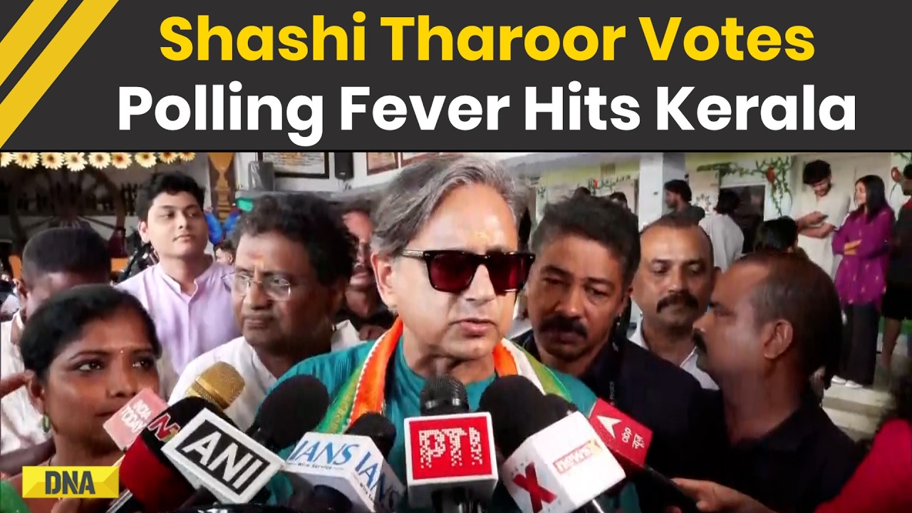 Kerala Election 2026: Congress MP Shashi Tharoor Casts Vote In Kerala: 'UDF Surge Is Real' | LDF