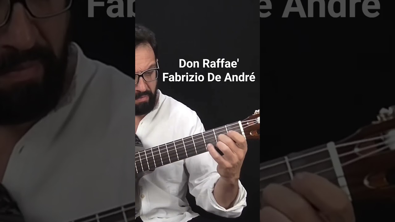Arrangiamento tratto dal libro "Fabrizio De André per chitarra classica e acustica " Ed. VOLONTE&CO