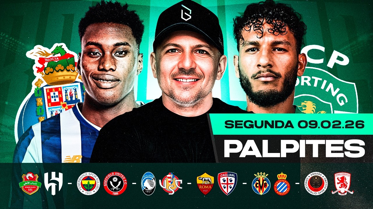 PALPITES DE FUTEBOL PARA 09 02 2026 (SEGUNDA-FEIRA) | Boleiros Tips