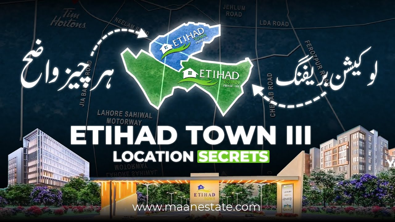 Etihad Town Phase 3 &ndash; Location Briefing & 2 Kanal Plot Options