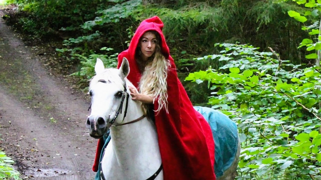 Follow us into the Swedish forest on the horseback🥰 #vikingwoman #horse