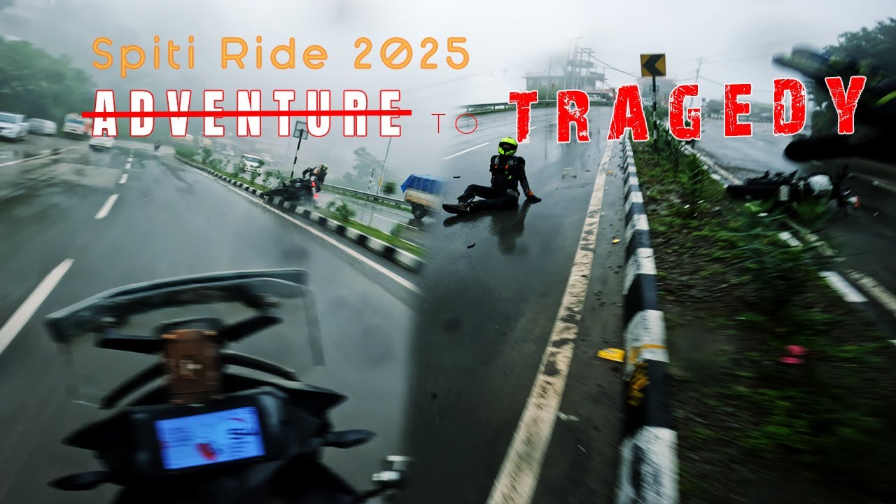 Spiti Ride 2025 Ends in an Accident | Our Toughest Day on the Road