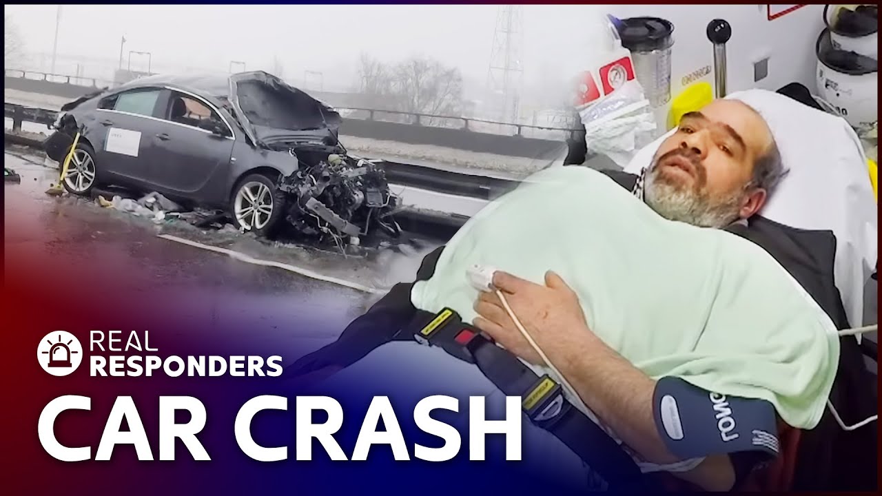 Terrible Hit And Run Car Crash Leaves Taxi Driver Injured | Inside The Ambulance | Real Resp