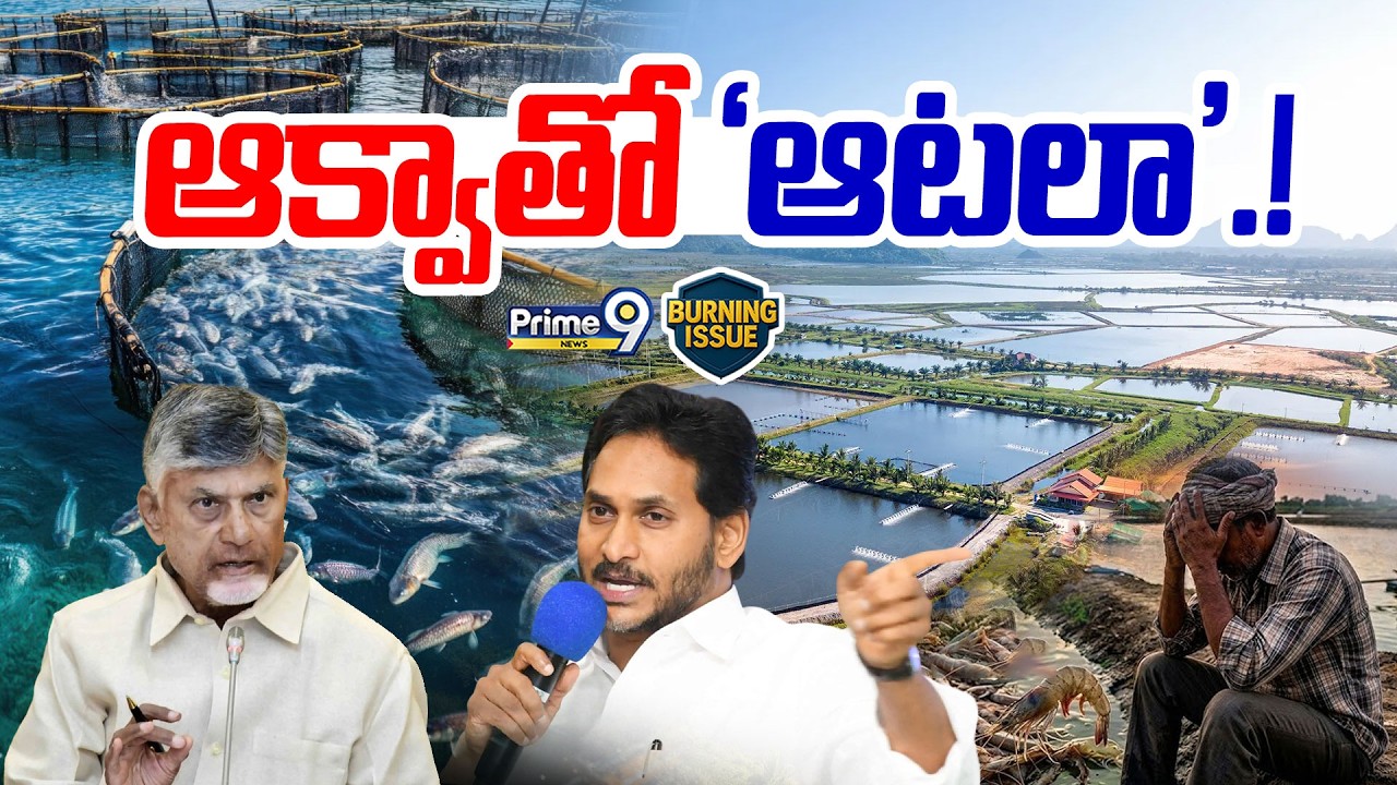 Aqua Farming: ఆక్వాతో 'ఆటలా'! | CM Chadrababu | YS Jagan | Deputy CM Pawan Kalyan | Prime9 News